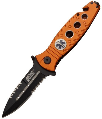 mtech Emergency Orange Folding Knife(Orange, Black) mtech Emergency Orange Folding Knife(Orange, Black)