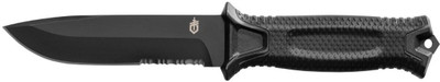 

Gerber StrongArm Fixed Blade with Serrated Edge, Black Knife(Black)