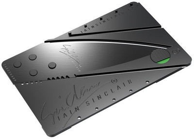 

Shadow Fax Sharp Survial Multi use Card tool Pocket Knife with Easy carry Utility Knife(Black)