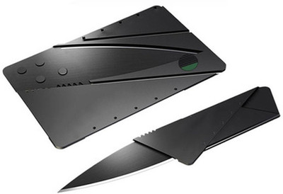 E-DEAL International Credit Card Folding Safty Campers Knife(Black) available at flipkart for Rs.122