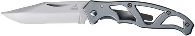 

Gerber Paraframe Mini - Stainless, Fine Edge Folding Clip Knife(Silver)