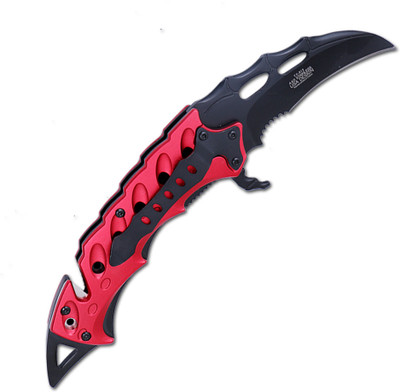 Tac Force Raptor Claw Folding Knife(Black, Red)