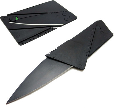 Goodbuy Credit Card Sized Folding Blade Black Goodbuy Camping Knives Tools