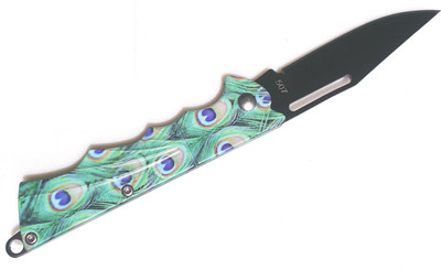 

Rudham Pocket Foldable Camping Hiking Survival Tool 507 Campers Knife(Green, Black)