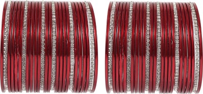 ZULKA Metal Zircon Bangle Set(Pack of 52)