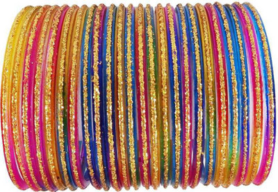 Soniaa Creation Glass Zircon Bangle Set(Pack of 24)