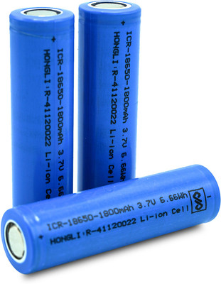 Hongli 3.7 Volt Rechargeable Lithium ion Cell 1800 mah (it is not AA and AAA Size) (Pack of 8 Piece)...