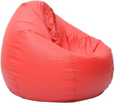 Relax XL Tear Drop Bean Bag Cover  (Without Beans)(Red)