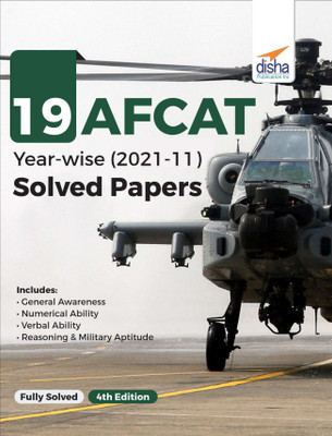 19 Afcat Year-Wise (2021 - 11) Solved Papers(English, Paperback, unknown)