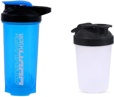 ALLIEDSALESINDIA 600 ml Plastic Shaker(Pack of 2, White)