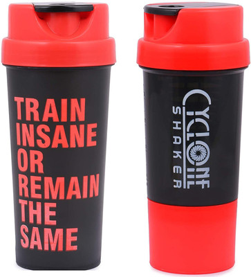 ALLIEDSALESINDIA 200 ml Plastic Shaker(Pack of 2, Black, Red)