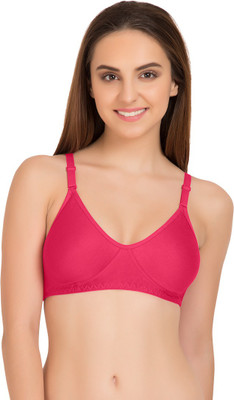 KOMLI Women T-Shirt Non Padded Bra(Pink)