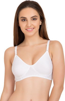 KOMLI T Shirt Bra Women T-Shirt Non Padded Bra(White)