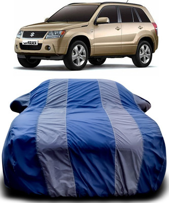 APNEK Car Cover For Maruti Suzuki Grand Vitara (With Mirror Pockets)(Blue, Grey)
