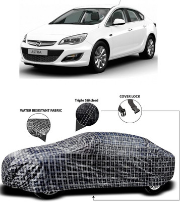 ProRox Car Cover For Opel Astra (With Mirror Pockets)(White, Black)