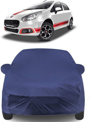 Gavya Car Cover For Fiat Abarth Punto (With Mirror Pockets)(Blue)