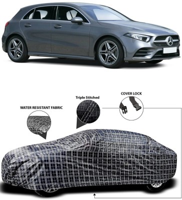 Gavya Car Cover For Mercedes Benz A180 (With Mirror Pockets)(White, Black)