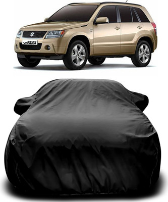MoTRoX Car Cover For Maruti Suzuki Grand Vitara (With Mirror Pockets)(Black)