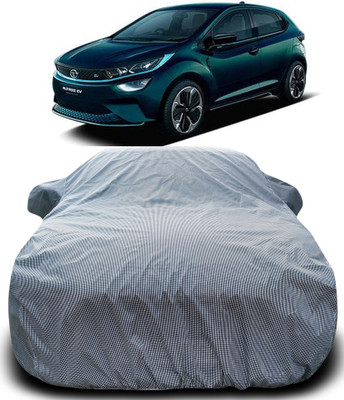 APNEK Car Cover For Tata Altroz EV (With Mirror Pockets)(Black, White)