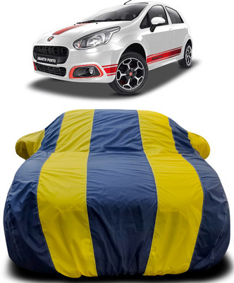 Gavya Car Cover For Fiat Abarth Punto (With Mirror Pockets)(Blue, Yellow)