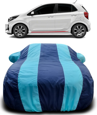 Gavya Car Cover For Kia Picanto (With Mirror Pockets)(Blue, Blue)