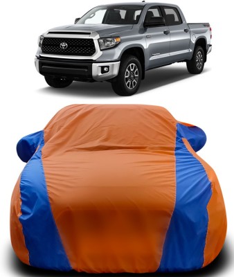 APNEK Car Cover For Toyota Tundra (With Mirror Pockets)(Orange, Blue)