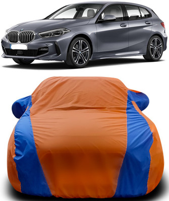 APNEK Car Cover For BMW 1 Series (With Mirror Pockets)(Orange, Blue)