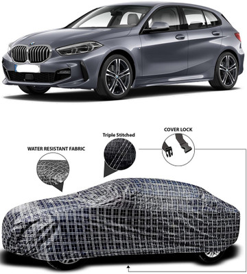 APNEK Car Cover For BMW 1 Series (With Mirror Pockets)(White, Black)