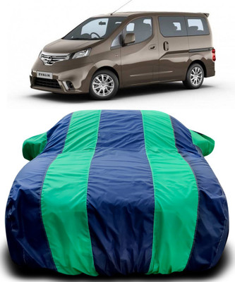 Gavya Car Cover For Nissan Evalia (With Mirror Pockets)(Blue, Green)