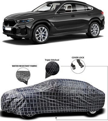 MoTRoX Car Cover For BMW X6 (With Mirror Pockets)(White, Black)