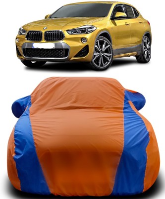 APNEK Car Cover For BMW X2 (With Mirror Pockets)(Orange, Blue)