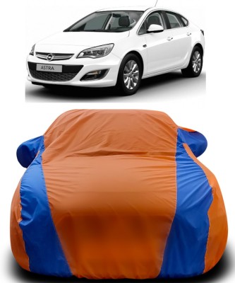 Gavya Car Cover For Opel Astra (With Mirror Pockets)(Orange, Blue)