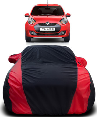 ProRox Car Cover For Renault Pulse (With Mirror Pockets)(Black, Red)