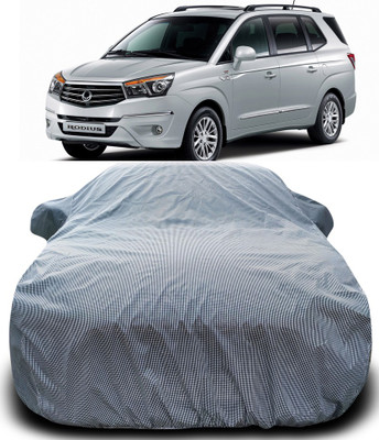 Gavya Car Cover For SsangYong Rodius (With Mirror Pockets)(Black, White)