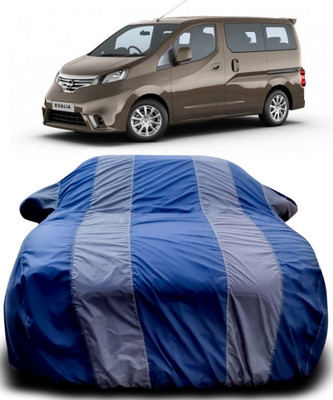 Gavya Car Cover For Nissan Evalia (With Mirror Pockets)(Blue, Grey)