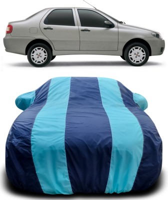 Gavya Car Cover For Fiat Sienna (With Mirror Pockets)(Blue, Blue)