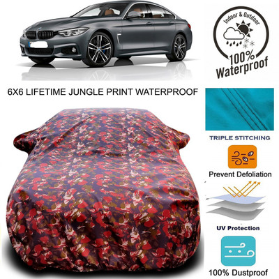 MoTRoX Car Cover For BMW Gran Coupe (With Mirror Pockets)(Red, Green)