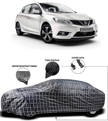 APNEK Car Cover For Nissan Pulsar (With Mirror Pockets)(White, Black)