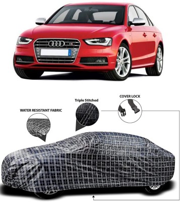 Gavya Car Cover For Audi S4 (With Mirror Pockets)(White, Black)