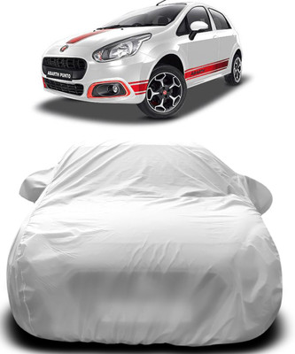 Gavya Car Cover For Fiat Abarth Punto (With Mirror Pockets)(Silver)