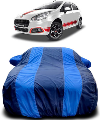 Gavya Car Cover For Fiat Abarth Punto (With Mirror Pockets)(Blue, Blue)