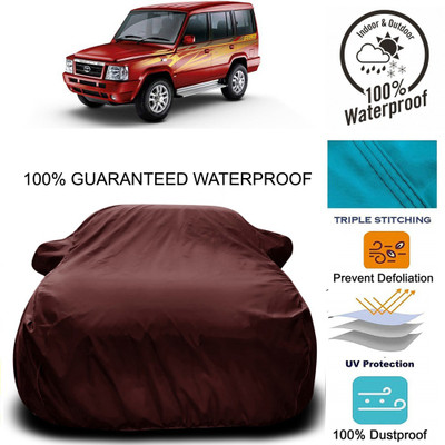 MoTRoX Car Cover For Tata Sumo Victa (With Mirror Pockets)(Maroon)