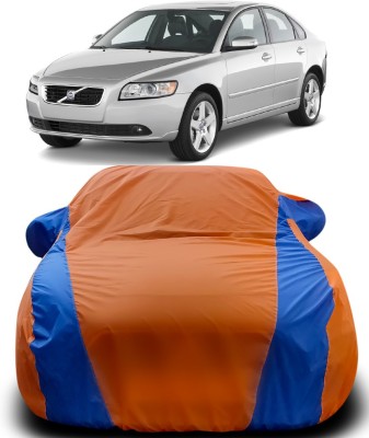 MoTRoX Car Cover For Volvo S40 (With Mirror Pockets)(Orange, Blue)