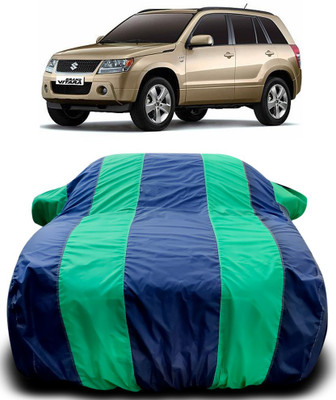 APNEK Car Cover For Maruti Suzuki Grand Vitara (With Mirror Pockets)(Blue, Green)