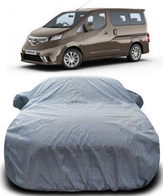 Gavya Car Cover For Nissan Evalia (With Mirror Pockets)(Black, White)