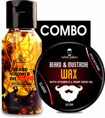 urbangabru Combo - Beard Booster Oil (60 ML) Enriched with Natural Herbs(2 Items in the set)
