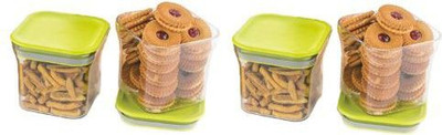 Machak Plastic Grocery Container  - 600 ml(Pack of 4, Green)