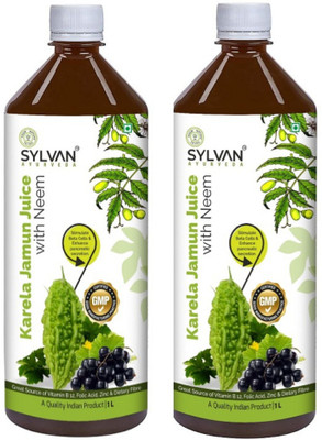 SYLVAN AYURVEDA Sylvan Neem Karela Jamun Juice Pack Of 2(2 x 1 L)