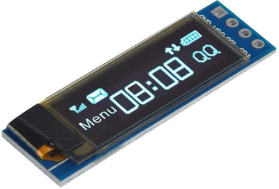 Manushre Manas Enterprises 0.91 inch OLED Display Module IIC SSD1306 128x32 OLED Screen Driver DC 3.3V~5V for Arduino ESP32 ESP8266 AVR PIC STM32 for Raspberry pi Electronic Components Electronic Hobby Kit