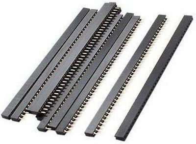 Manushre Manas Enterprises 10Pcs 2.54mm 1×40 Pin Female Single Row Header Strip Electronic Components Electronic Hobby Kit